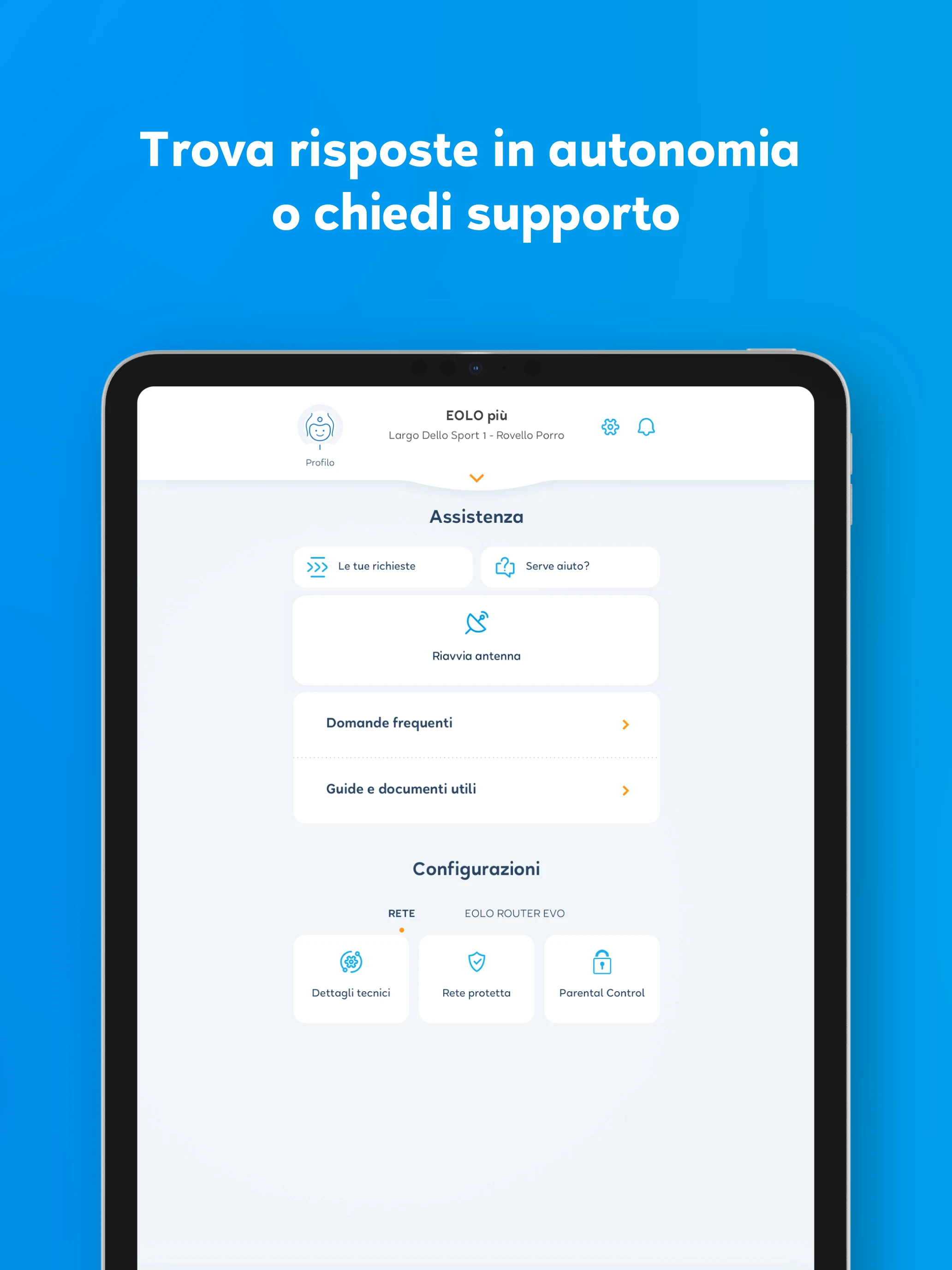 EOLO-app screenshot